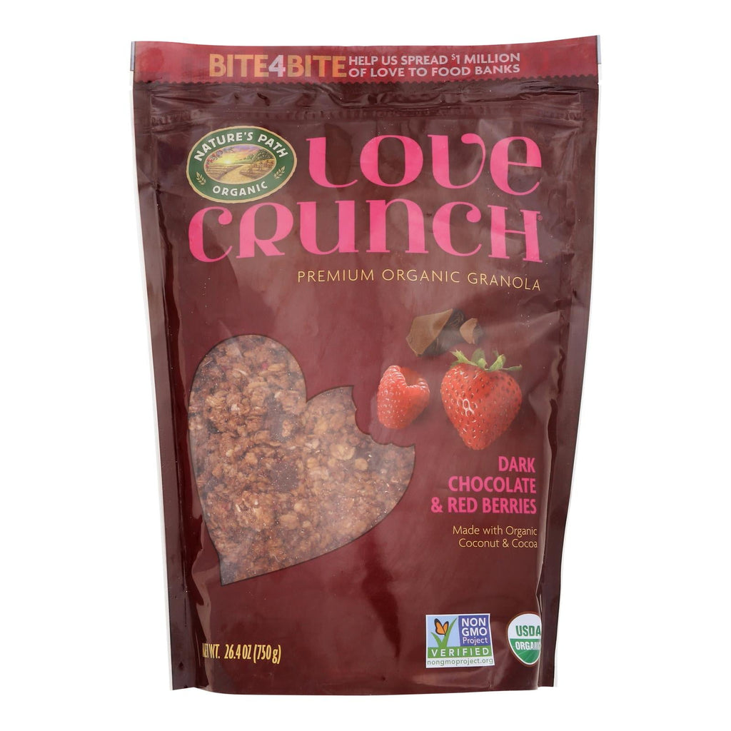 Nature's Path Love Crunch Organic Green Granola – Dark Chocolate & Red Berries – 6 Pack (26.4 oz Each)