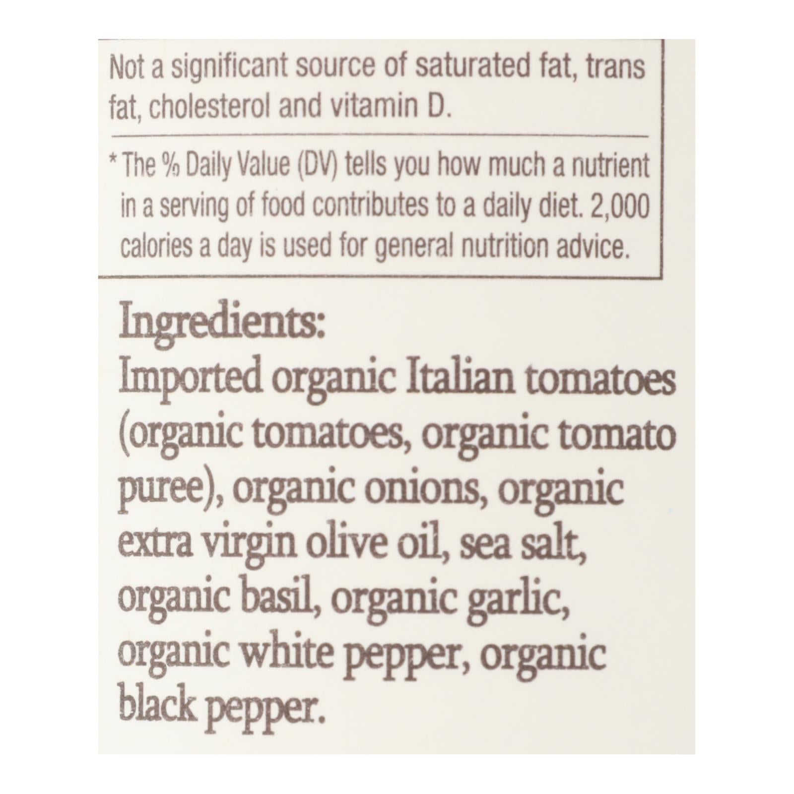 Organico Bello Marinara Pasta Sauce 25 oz – Organic Italian Tomato Sauce (Case of 6)