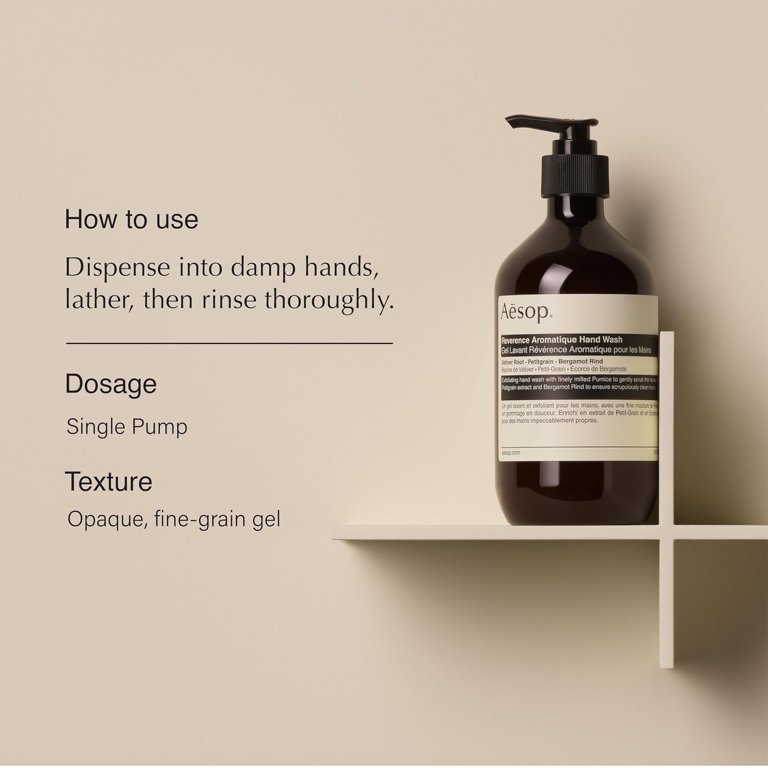 Aesop Reverence & Resurrection Aromatique Hand Wash Set | Gently Cleanses & Exfoliates for Smooth, Refreshed, and Supple Hands | 16.9 oz / 500mL