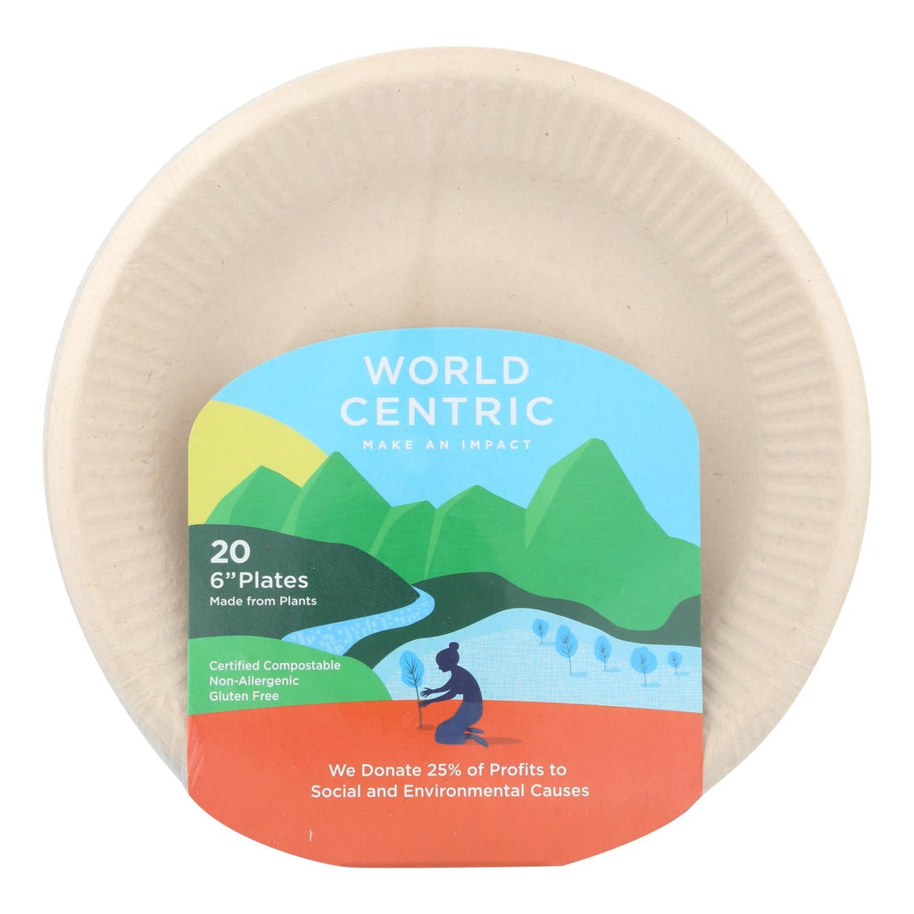 World Centric Ripple Edge Compostable Plates (240-Count)