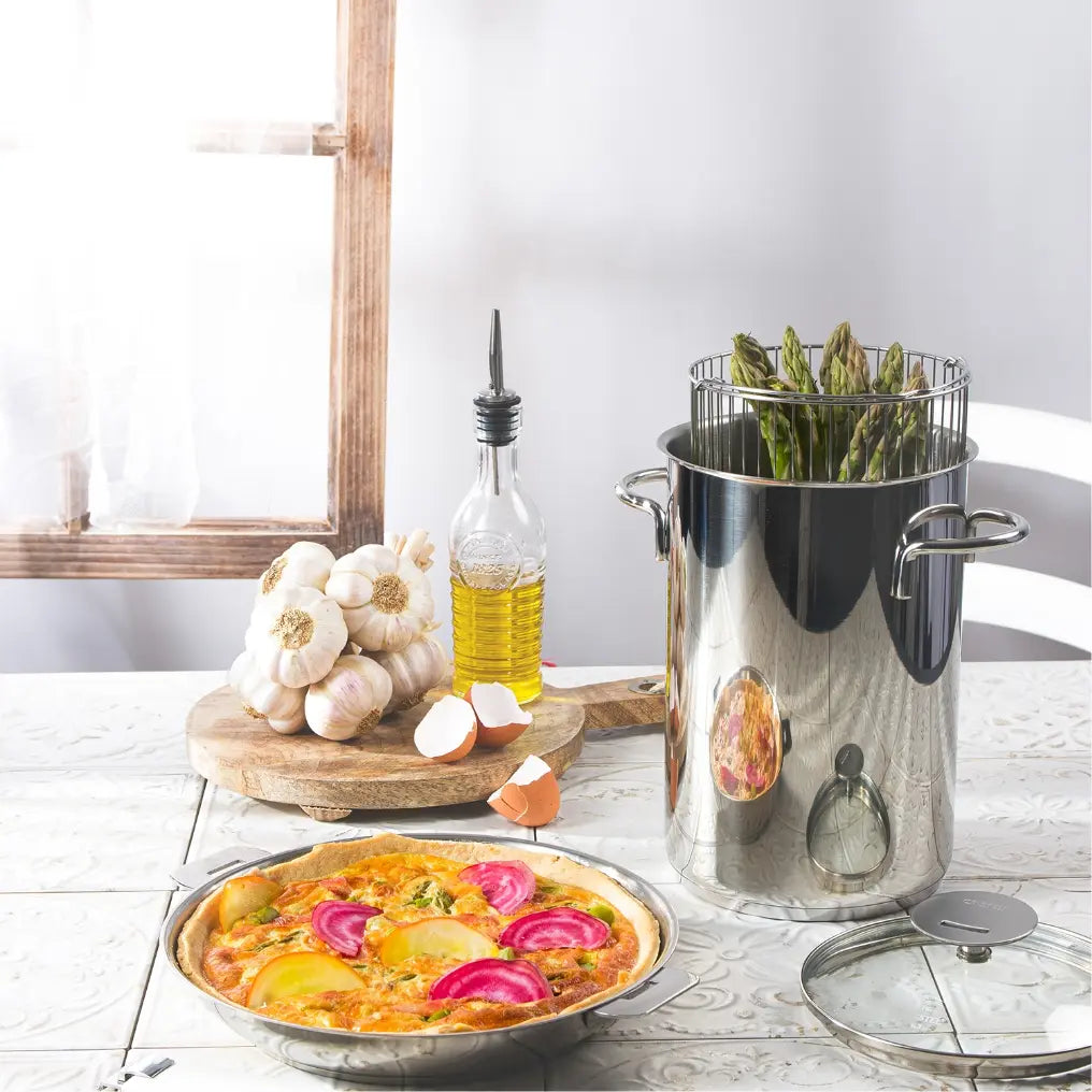 CRISTEL Asparagus pot with glass lid