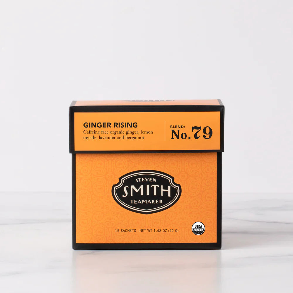 SMITH TEAMAKER - GINGER RISING HERBAL TEA BLEND NO. 79 (15 TEA BAGS, 1.48 OZ)