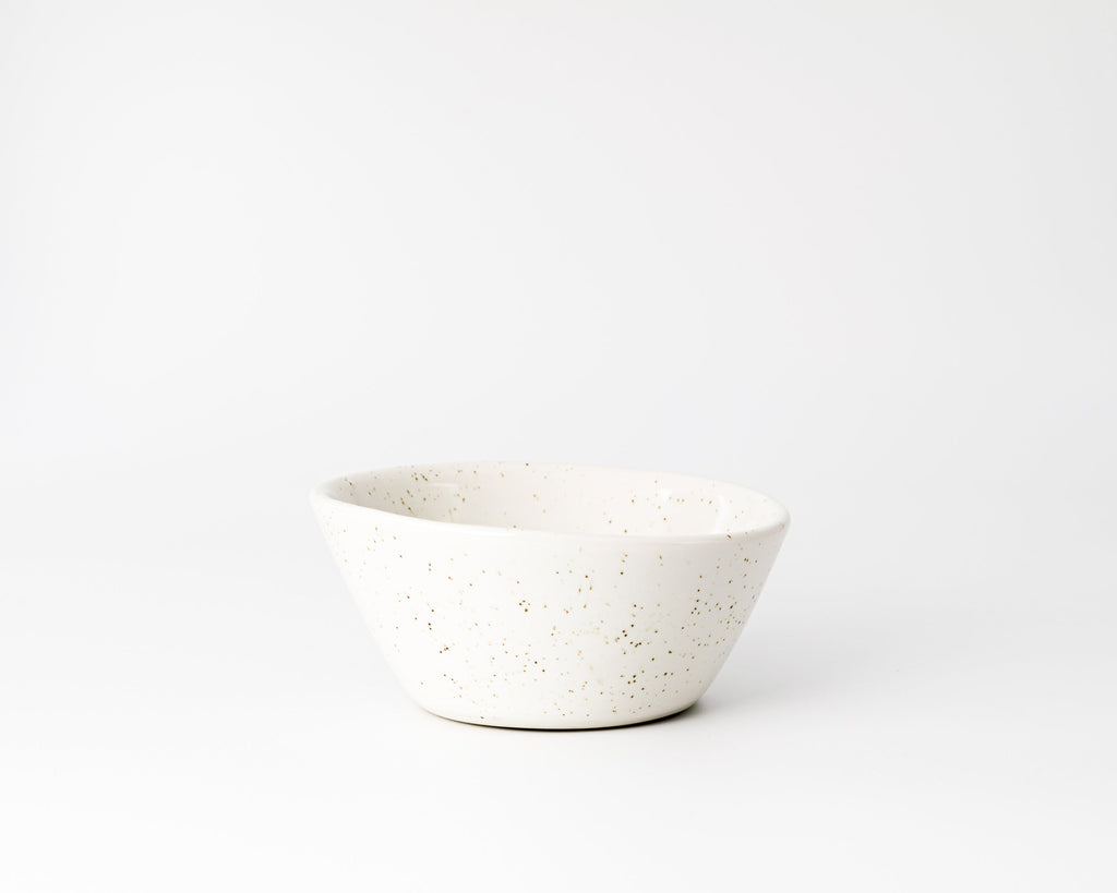 Haand 5 Piece Skali Coupe Dinner Setting, Handmade, Lead-free, glazed white porcelain