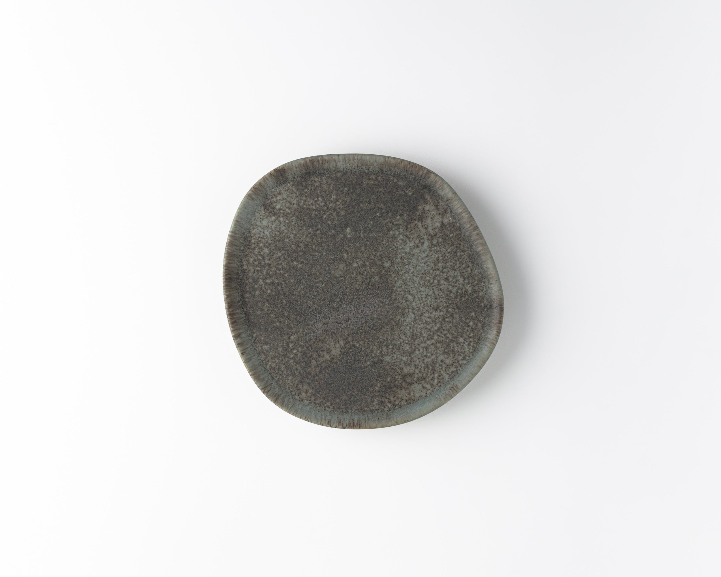 Haand Ripple Salad Plate, Handmade, Lead-free, glazed white porcelain