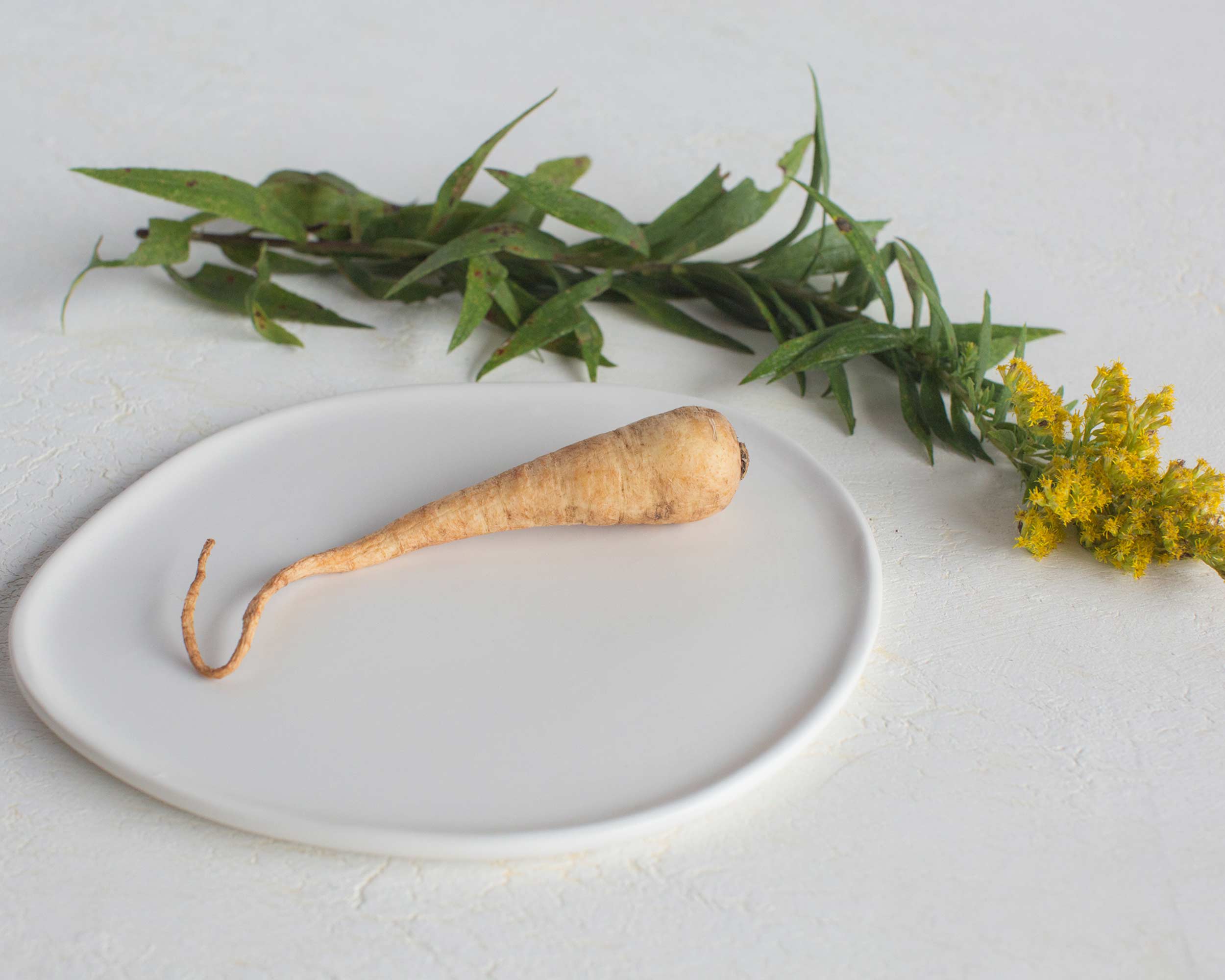 Haand Ripple Salad Plate, Handmade, Lead-free, glazed white porcelain