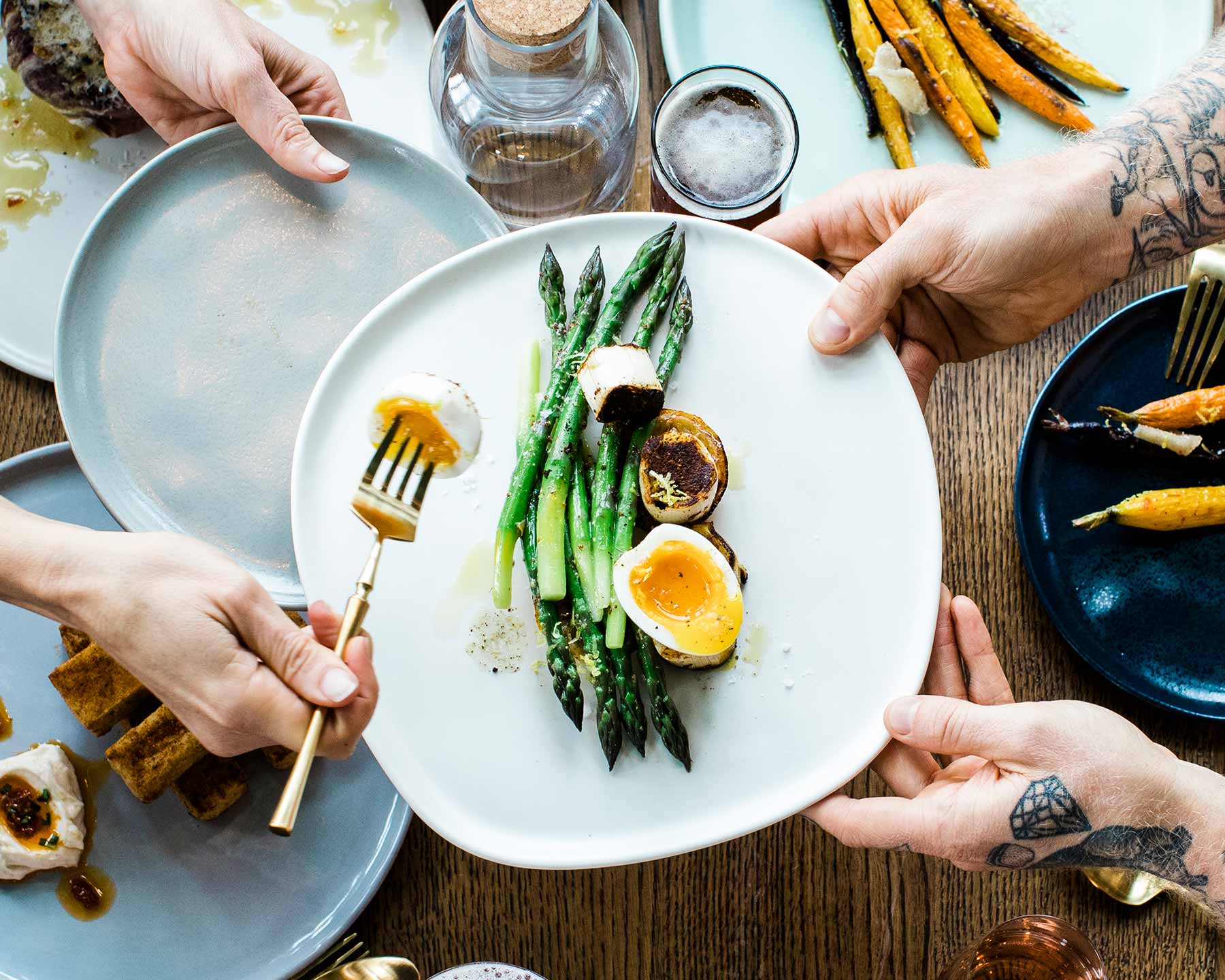 Haand Ripple Dinner Plate, Handmade, Lead-free, glazed white porcelain