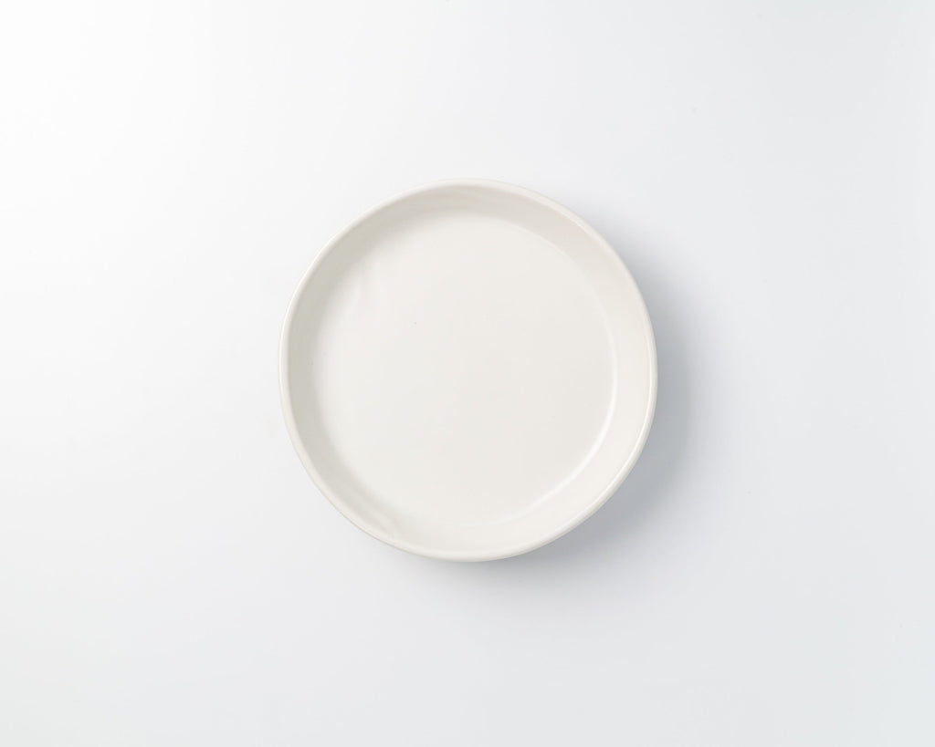 Haand 5 Piece Skali Coupe Dinner Setting, Handmade, Lead-free, glazed white porcelain