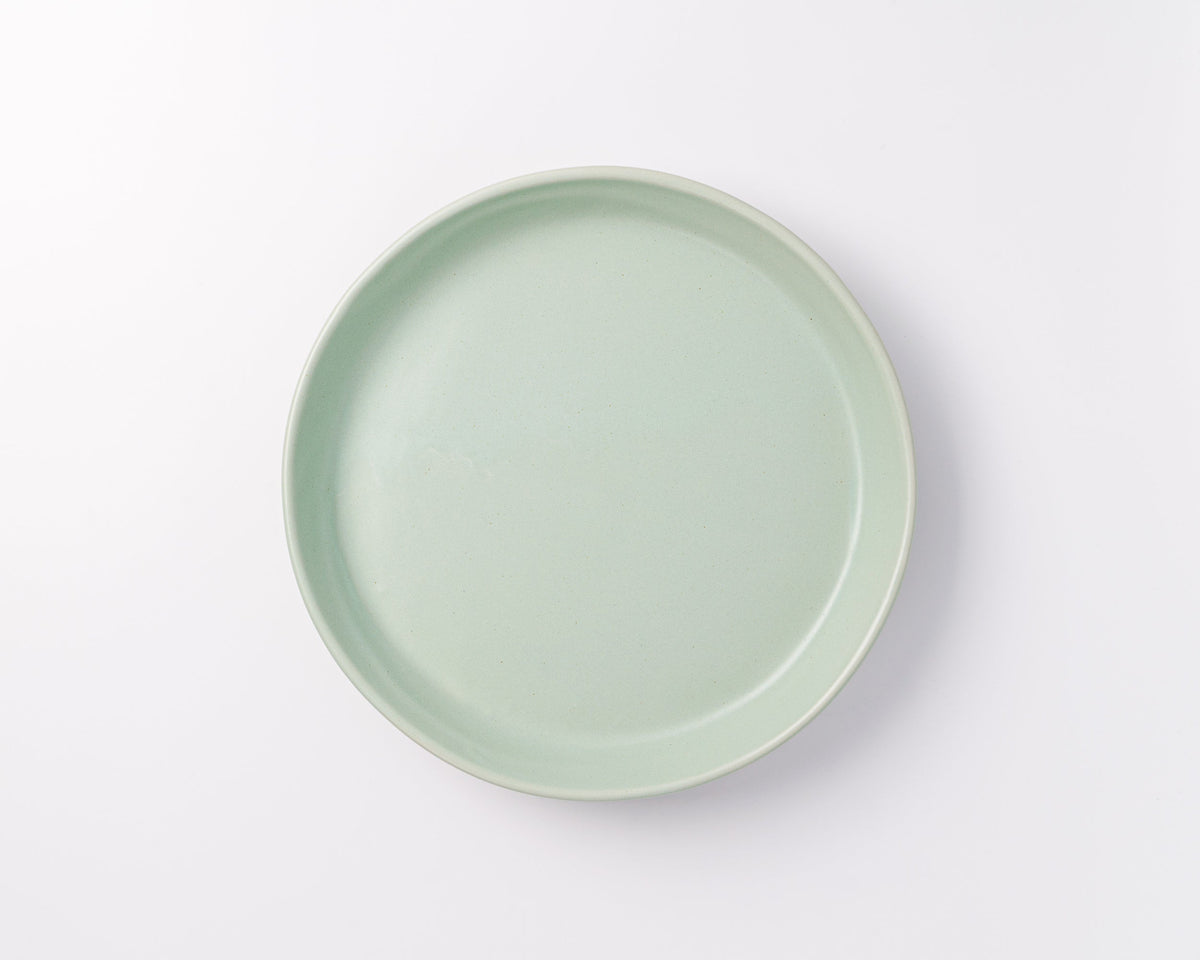 Haand Skali Dinner Coupe Plate, Handmade, Lead-free, glazed white porcelain