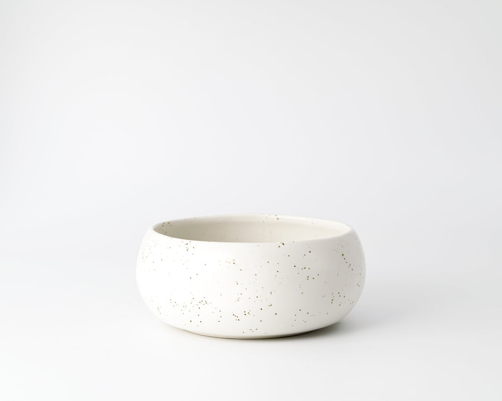 Haand Rice Bowl, Handmade, Lead-free, glazed white porcelain