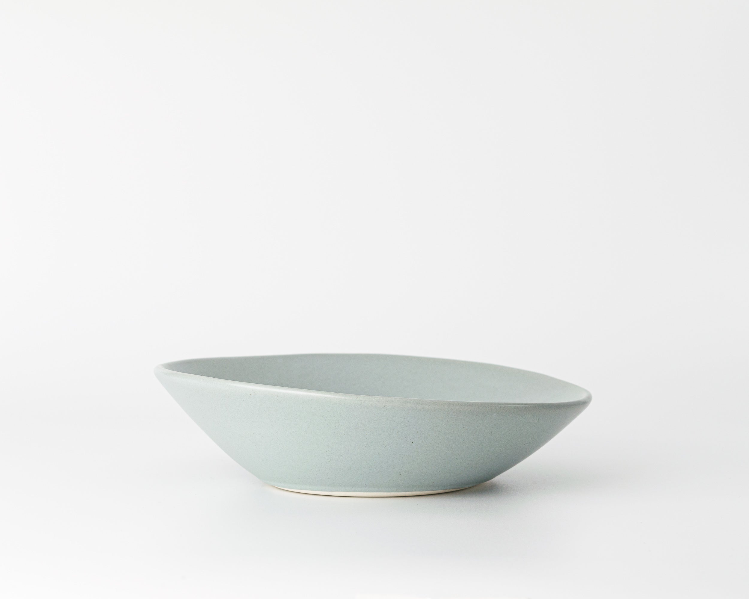 Haand Ripple Pasta Bowl, Handmade, Lead-free, glazed white porcelain