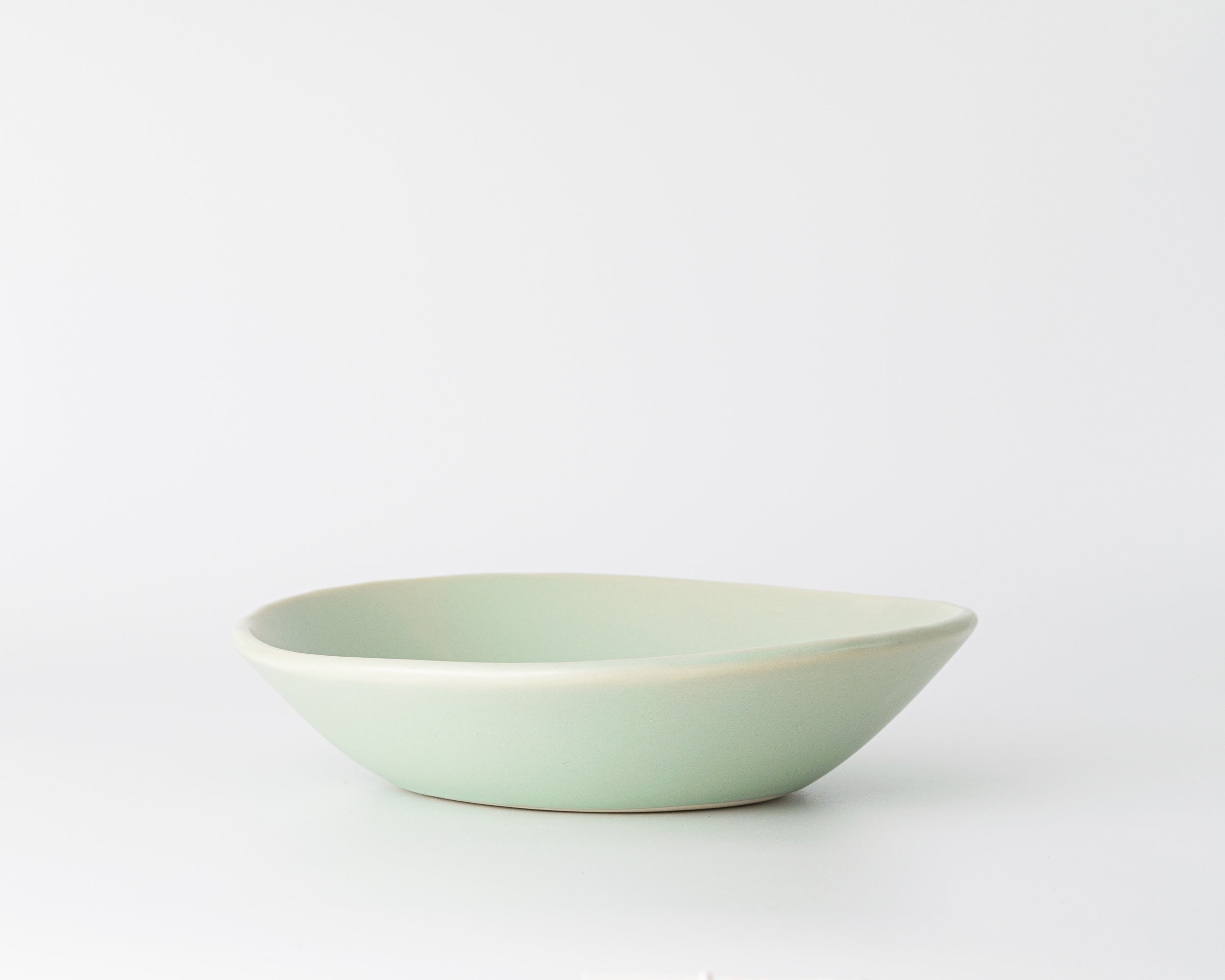 Haand Ripple Pasta Bowl, Handmade, Lead-free, glazed white porcelain