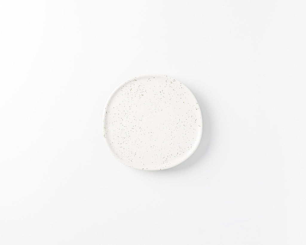 Haand 5 Piece Ripple Dinner Setting, Handmade, Lead-free, glazed white porcelain