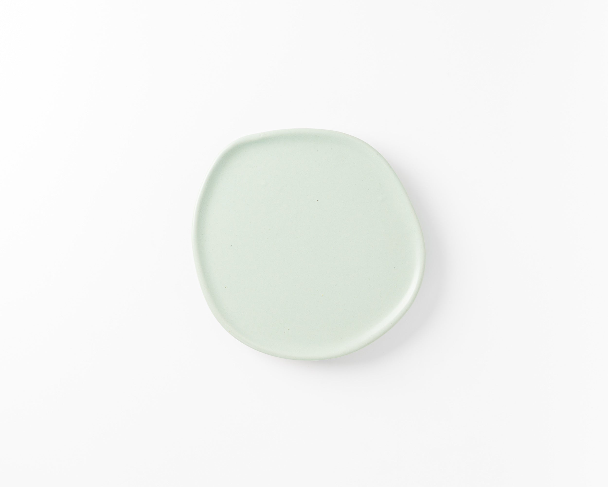 Haand Ripple Salad Plate, Handmade, Lead-free, glazed white porcelain