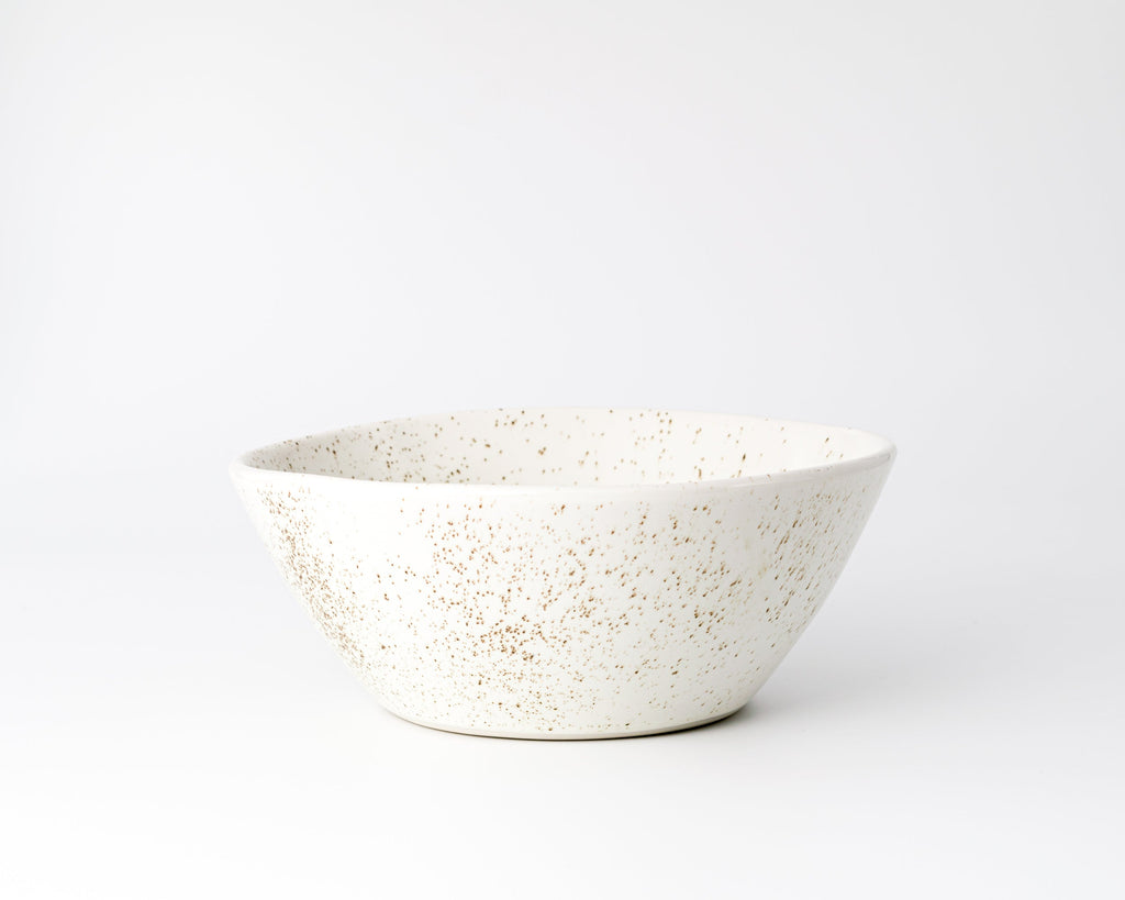 Haand Sharing Bowl, Handmade, Lead-free, glazed white porcelain