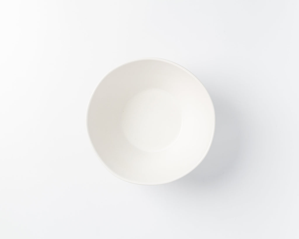 Haand Sharing Bowl, Handmade, Lead-free, glazed white porcelain