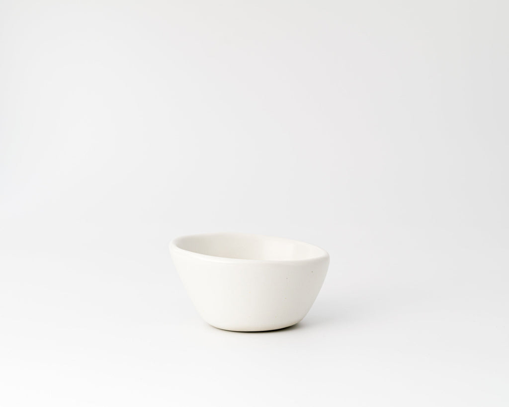 Haand 7 Piece Ripple Dinner Setting, Handmade, Lead-free, glazed white porcelain