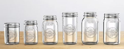 Azure Standard 24oz Wide Mouth Pint & Half Mason Jar
