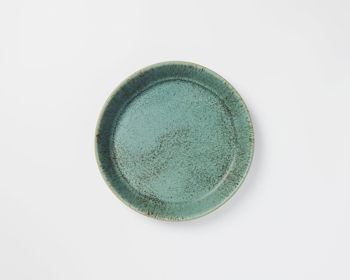 Haand Skali Salad  Coupe Plate, Handmade, Lead-free, glazed white porcelain