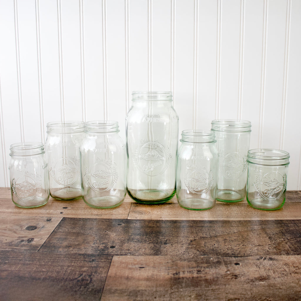 Azure Standard 24oz Wide Mouth Pint & Half Mason Jar